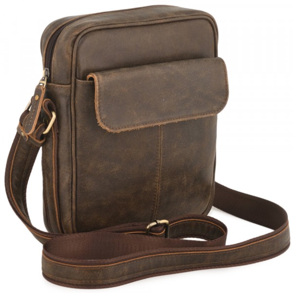 Кожаная сумка "Канада" (коричневая наппа). фото 1