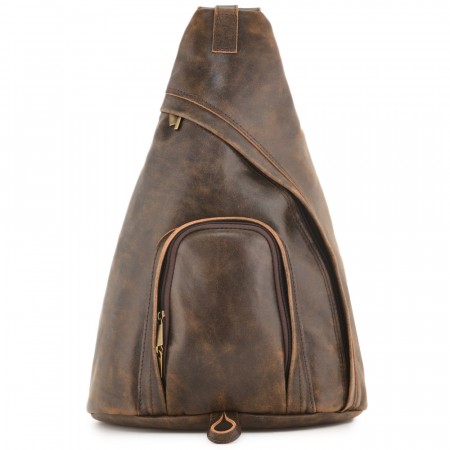 Кожаный рюкзак "Фобос" (коричневая наппа)