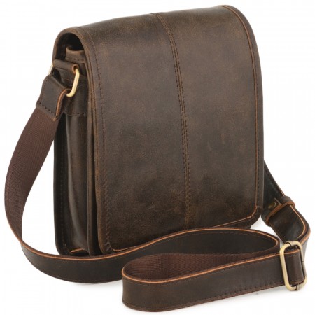 Кожаная сумка "Митчел мини" (коричневая наппа)