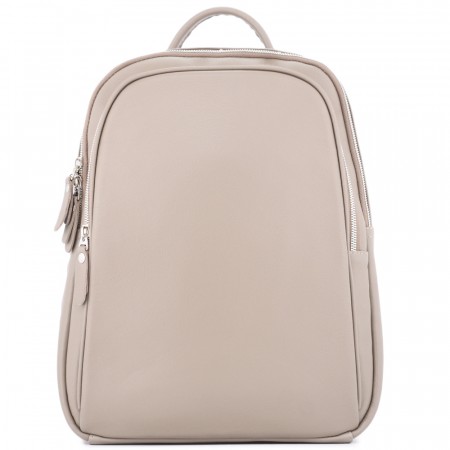 Кожаный рюкзак "Рамона" (бежевый)