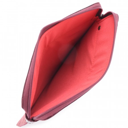 Чехол для ноутбука "Колизей" (велюр/кожа) вишня