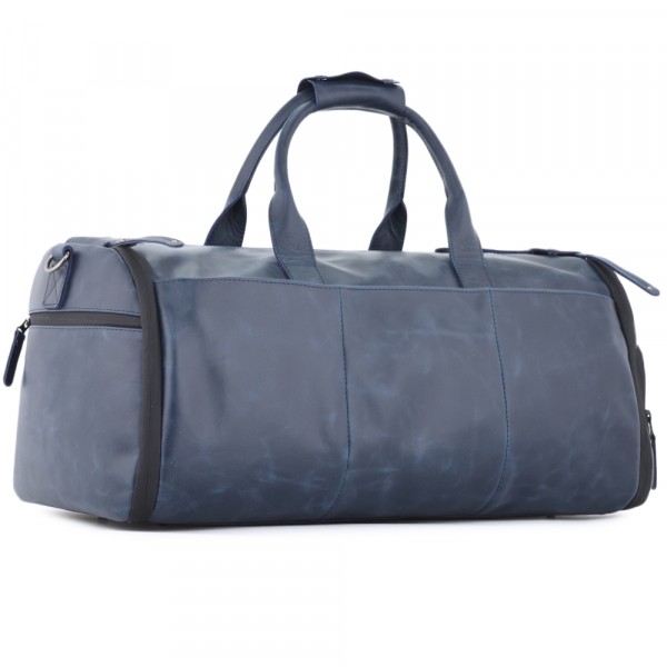 Кожаная сумка-портплед "Титан" (синий). фото 1