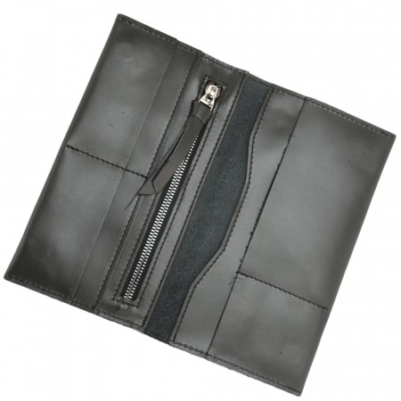 Кожаное портмоне Санкт-Петербург (черное гладкое)