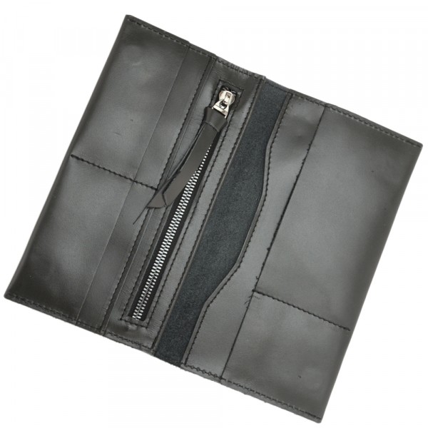 Кожаное портмоне Санкт-Петербург (черное гладкое). фото 1