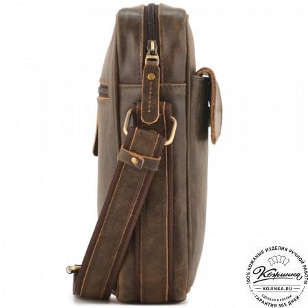 Кожаная сумка "Канада" (коричневая наппа)