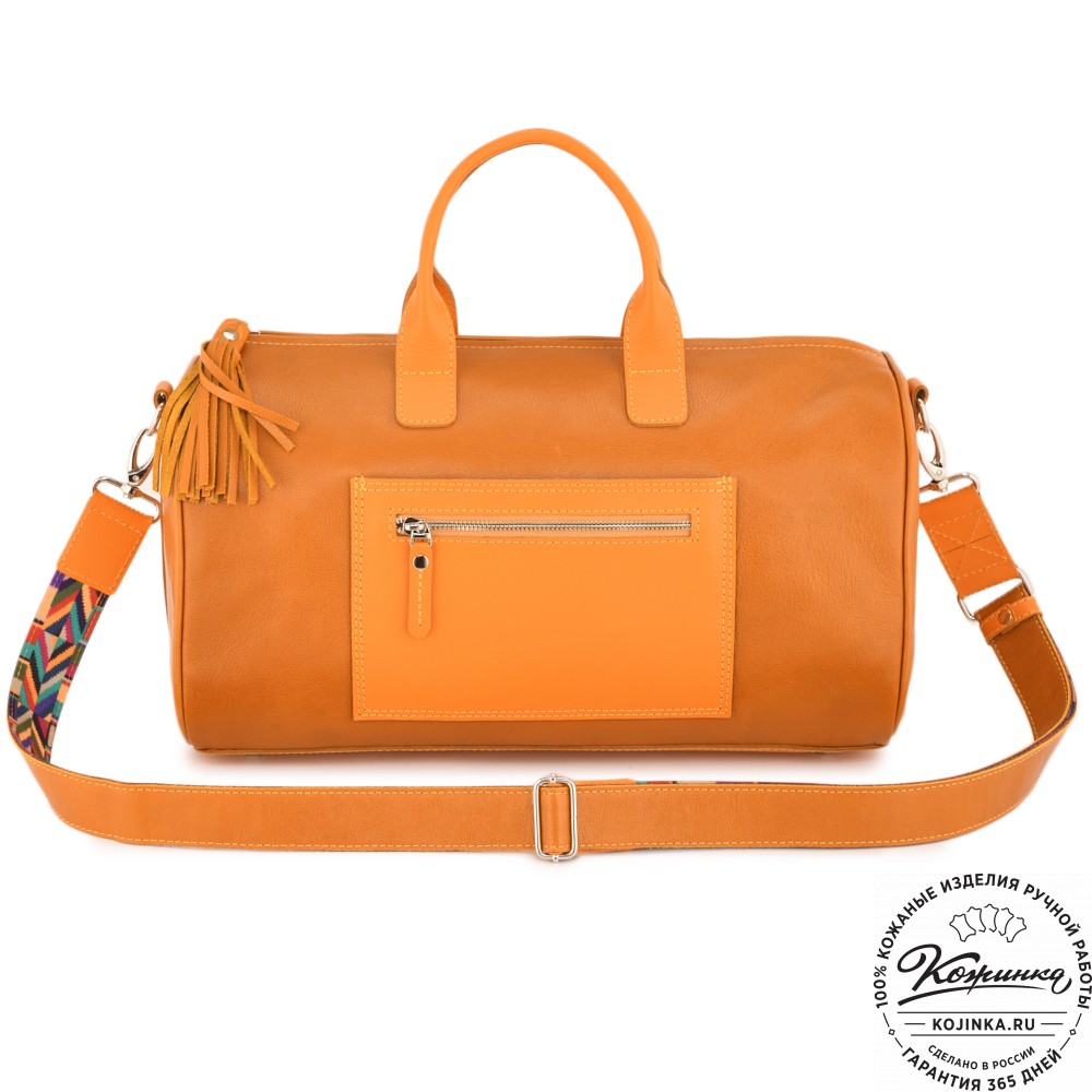  Женская кожаная сумка "Византия" (желтый)