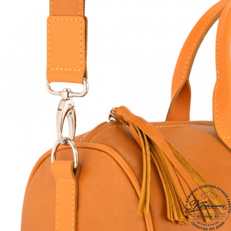  Женская кожаная сумка "Византия" (желтый)