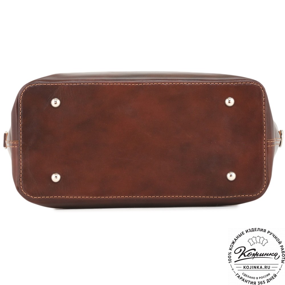 Кожаная женская сумка "Дриада" (коричневая)