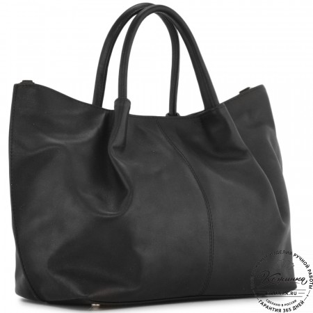 Женская кожаная сумка "Лира" (черный)