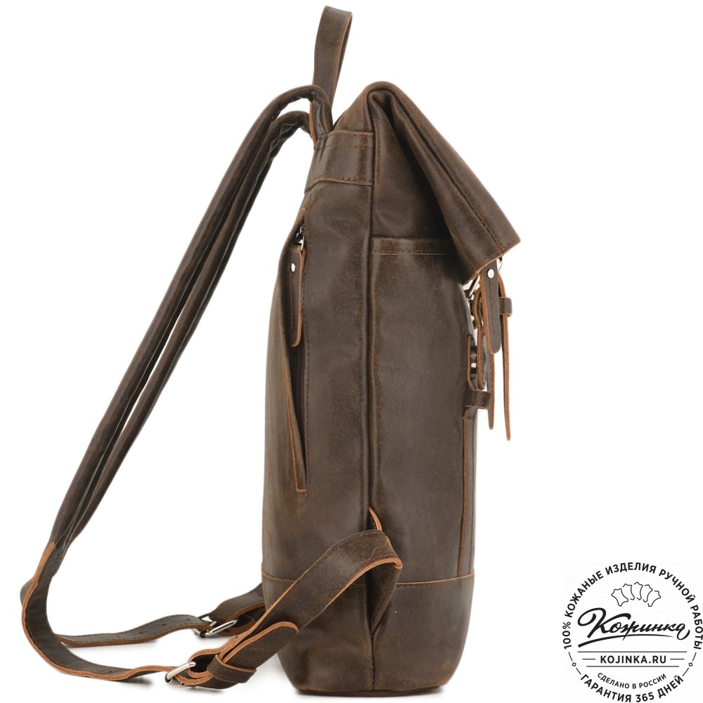 Кожаный рюкзак "Бэнжамин" (коричневая наппа)