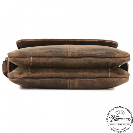 Кожаная сумка "Вуди" (коричневая наппа)