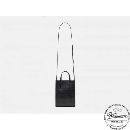 Женская кожаная сумка "Болеро" (черный)