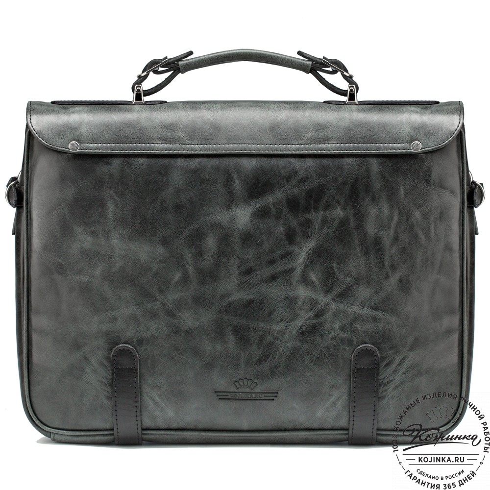 Кожаный портфель "Сталкер" (черный антик)