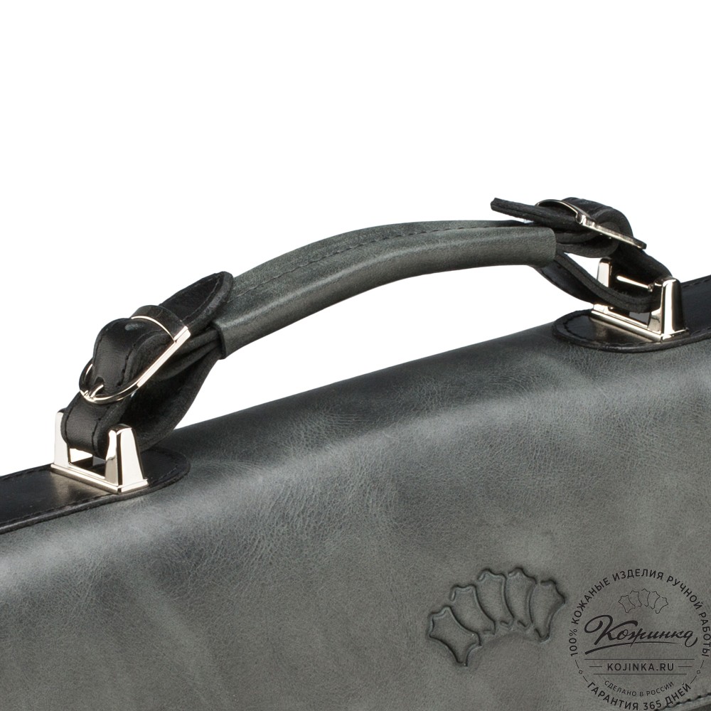 Кожаный портфель "Сталкер" (черный антик)