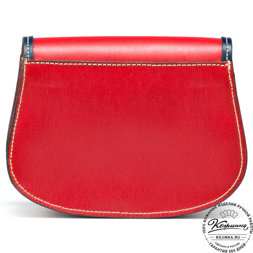 Женская кожаная сумка "Вивьен" (красная)