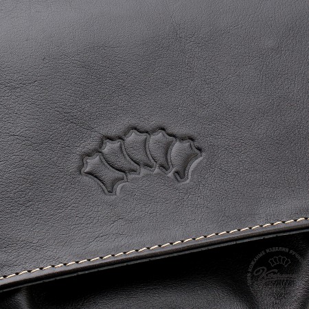 Кожаный рюкзак "Брук" (чёрный)