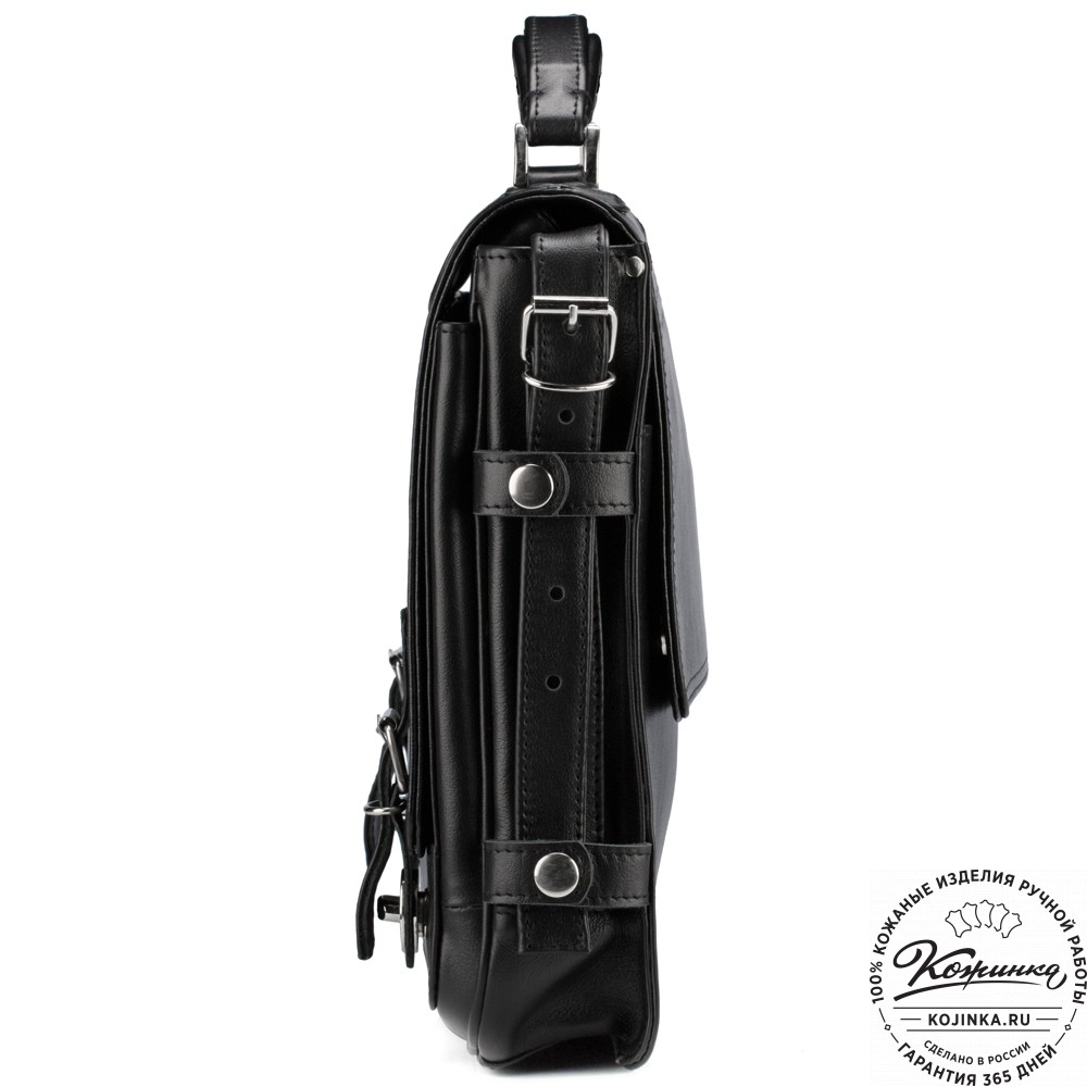 Кожаный портфель "Арамис" (черный)