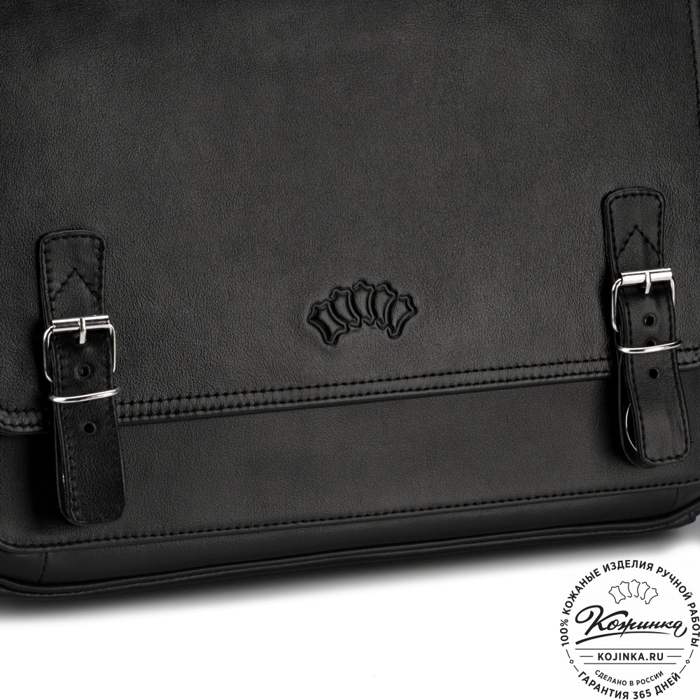 Кожаный портфель "Арамис" (черный)