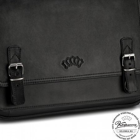 Кожаный портфель "Арамис" (черный)