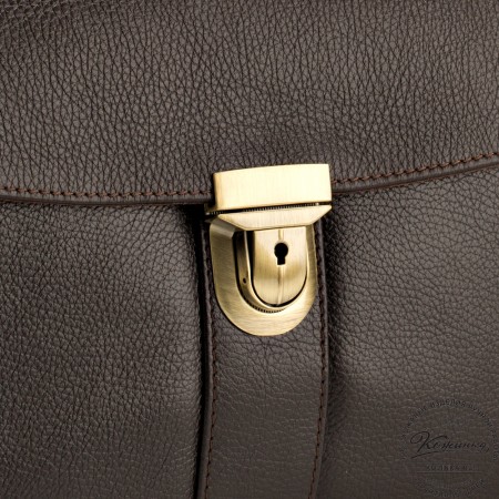 Кожаный портфель "Руби" (тёмно-коричневый)