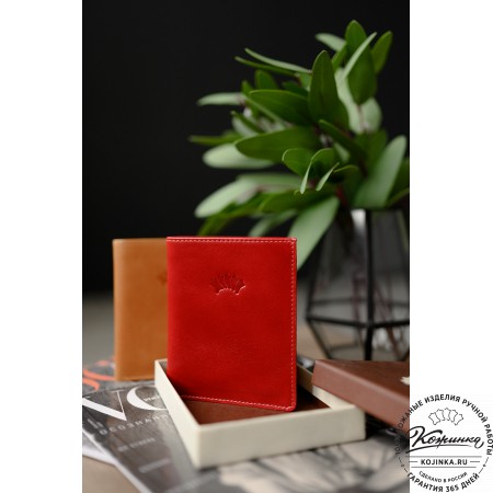 Кожаное портмоне "Россия" (чёрное)