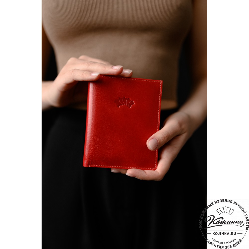 Кожаное портмоне "Россия" (чёрное)