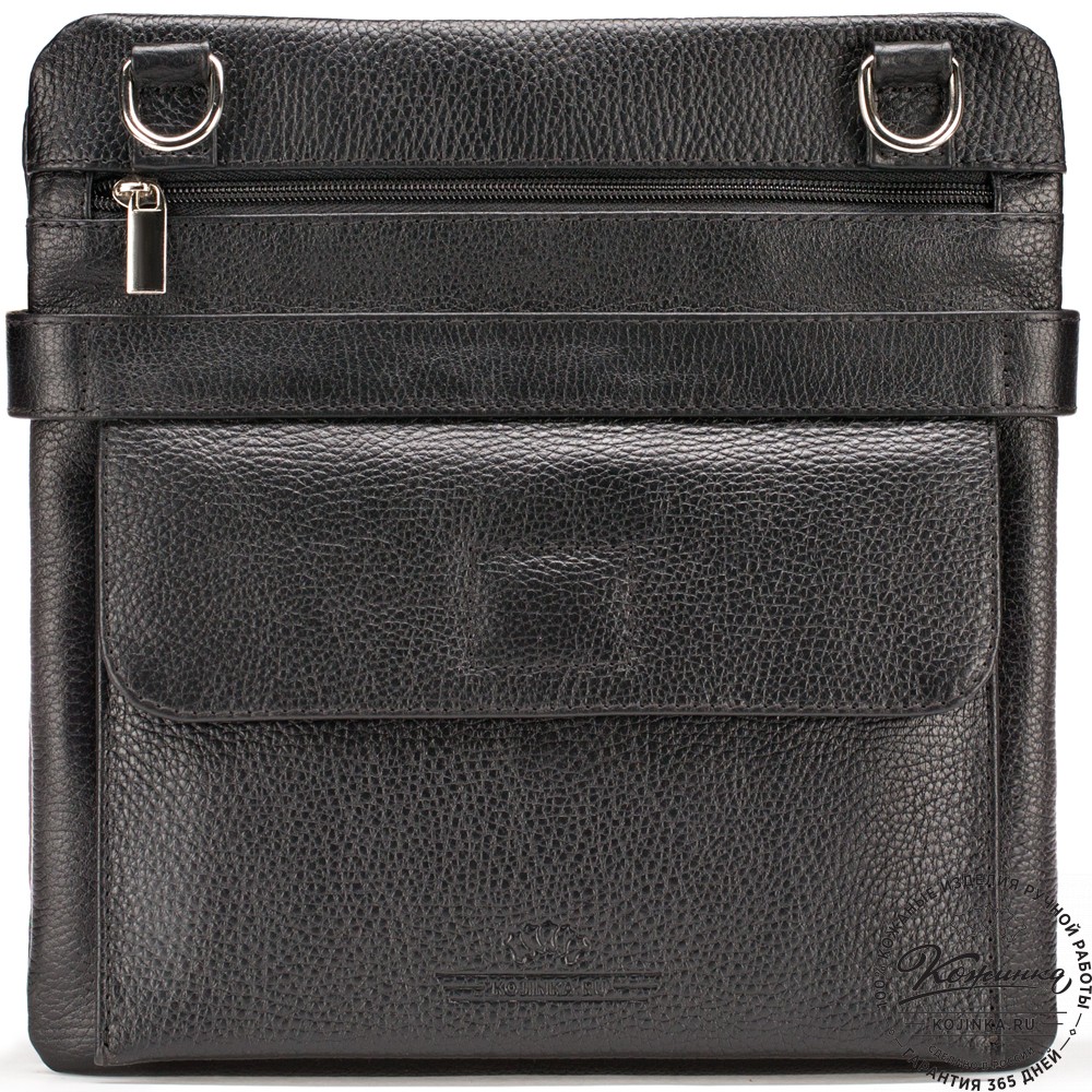 Кожаная сумка "Гарольд" (чёрная)