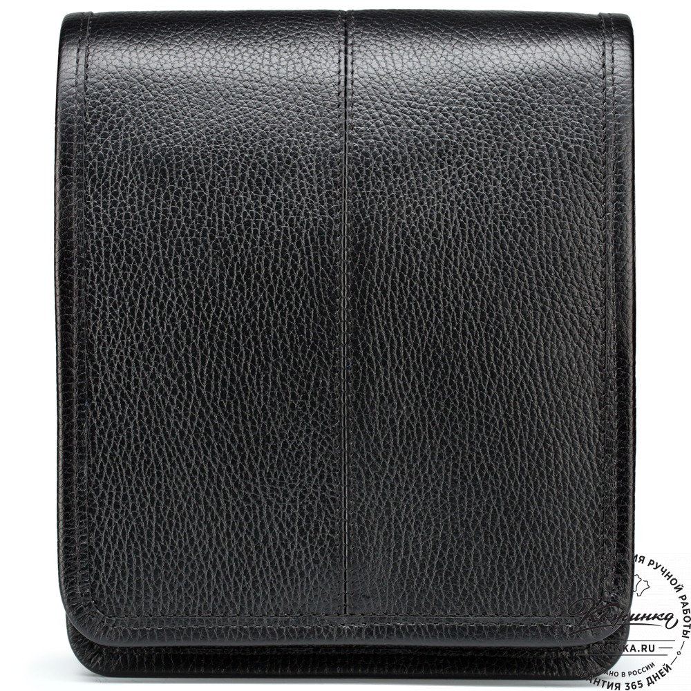 Кожаная сумка "Митчел мини" (чёрная)