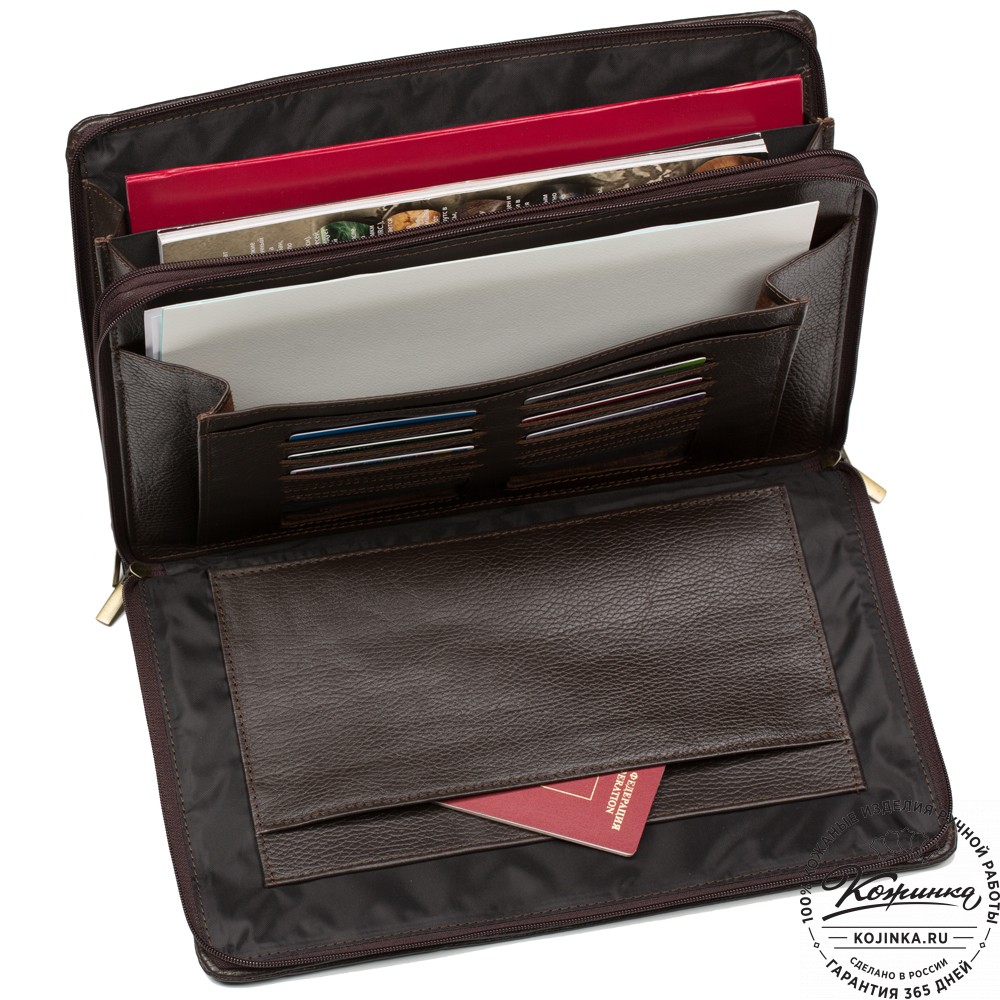 Папка для документов "Холли" (тёмно-коричневая)