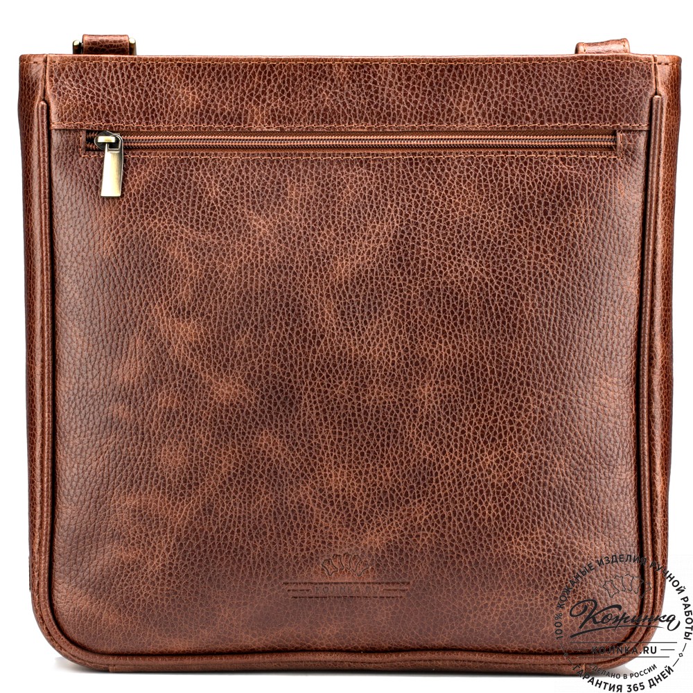 Кожаная сумка "Боб" (светло-коричневая)