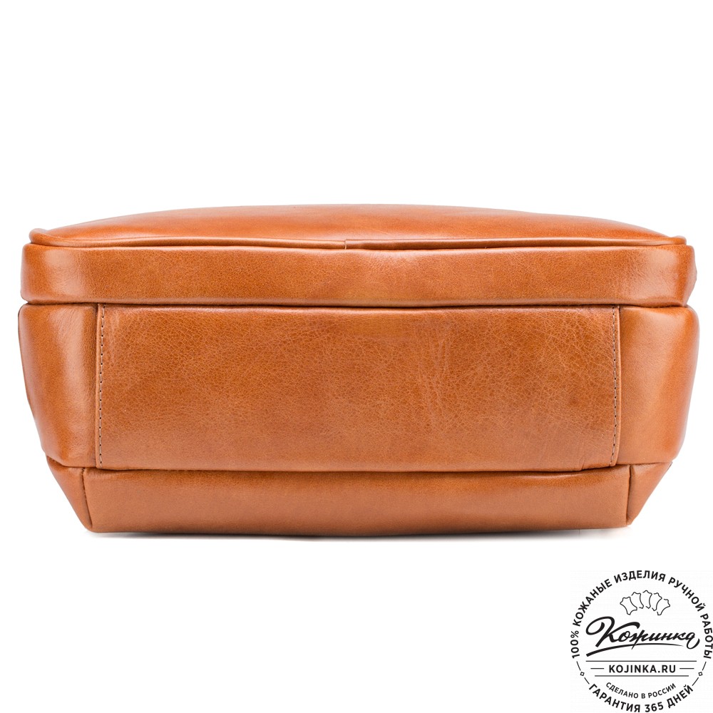 Женская кожаная сумка "Эмма" (рыжая)