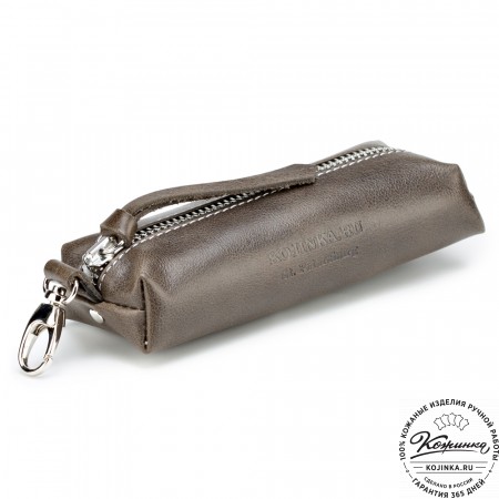 Кожаная ключница "Мадрид" (оливковая)