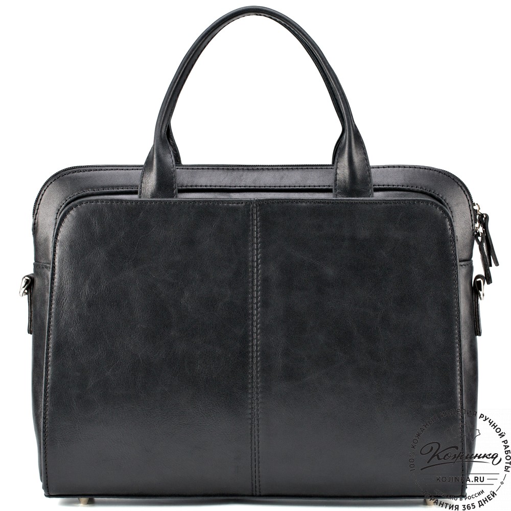 Женская кожаная сумка "Батерфляй" (чёрная)