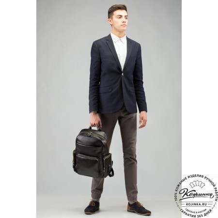  Кожаный рюкзак "Дионис" (рыжий крейзи)