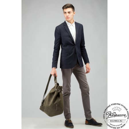 Кожаный рюкзак "Селена" (тёмно-коричневый)