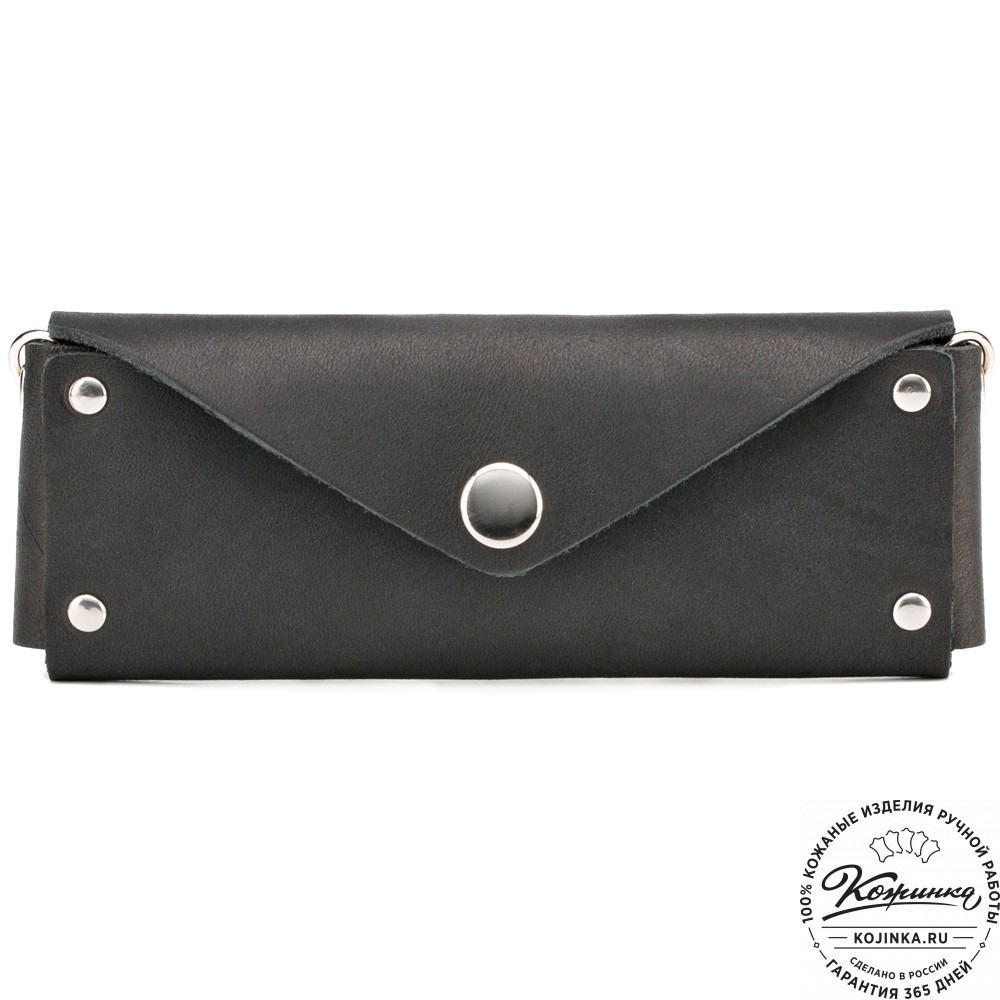 Кожаная ключница "Варшава" (чёрная)
