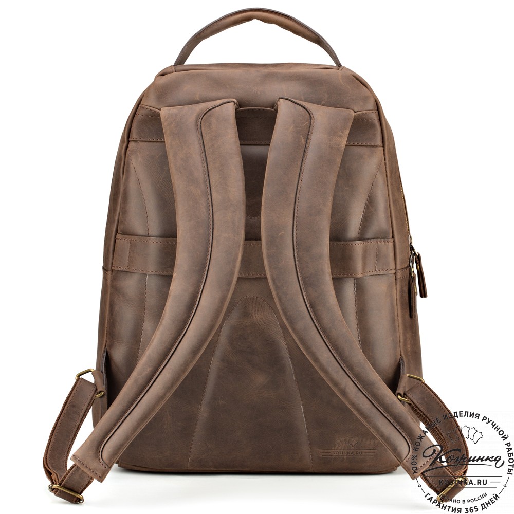 Кожаный рюкзак "Марвин" (какао крейзи)