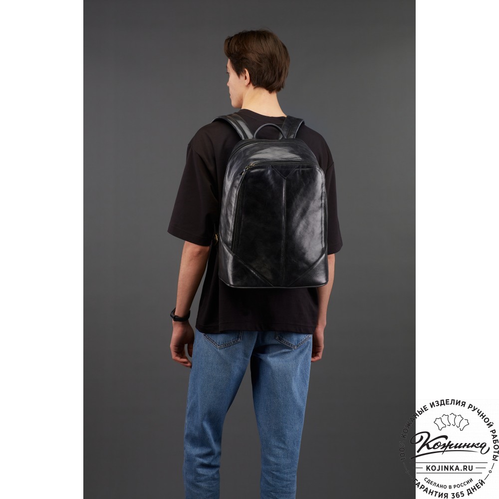 Кожаный рюкзак "Венгрия" (коричневый наппа)