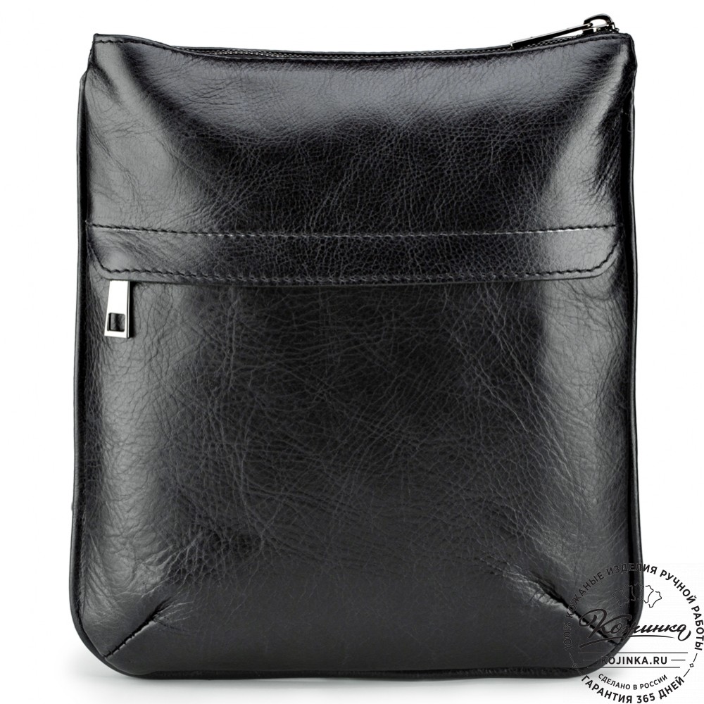 Кожаная сумка "Говард" (чёрная)