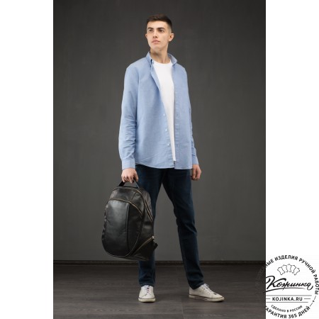  Кожаный рюкзак "Ланселот" (коричневая гладкая кожа)