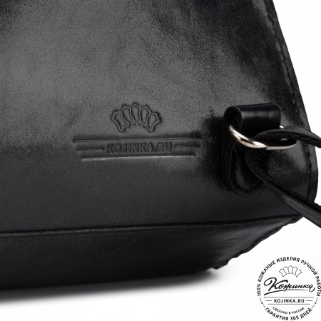 Женский кожаный рюкзак "Скарлетт" (чёрный)