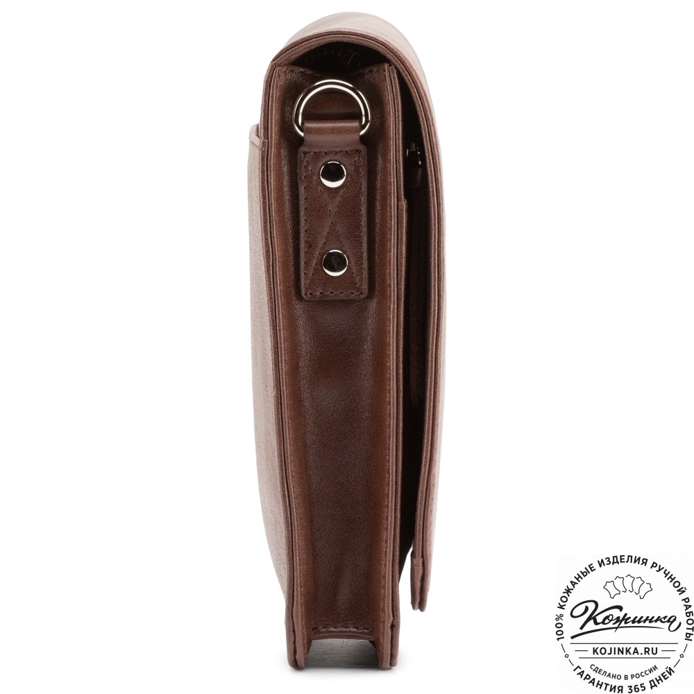 Мужская кожаная сумка "Таллин" (коричневая)