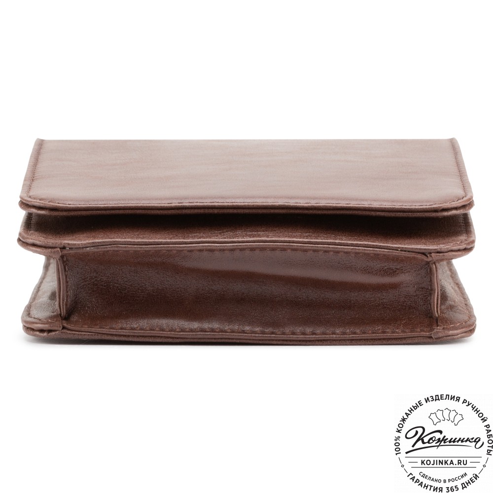 Мужская кожаная сумка "Таллин" (коричневая)
