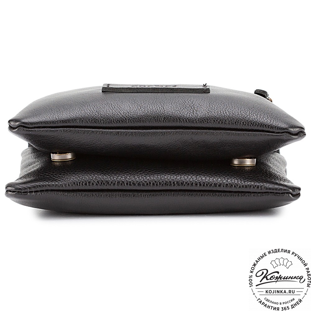Кожаная сумка "Цезарь" (чёрная)