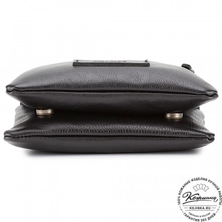 Кожаная сумка "Цезарь" (чёрная)
