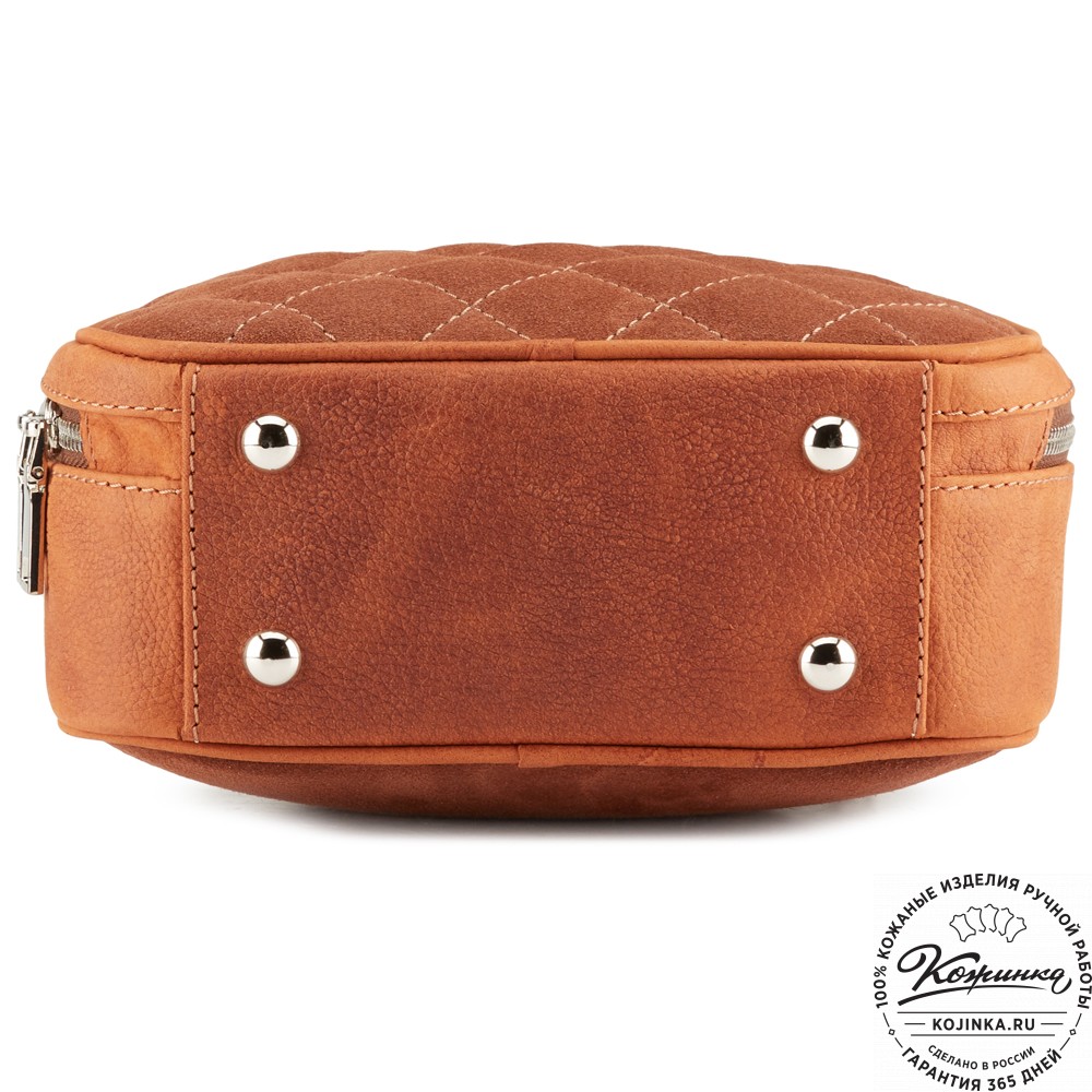 Женская кожаная сумка "Селин" (терракот)