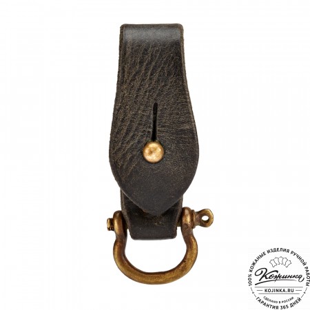 Кожаный подвес для ремня (чёрный)