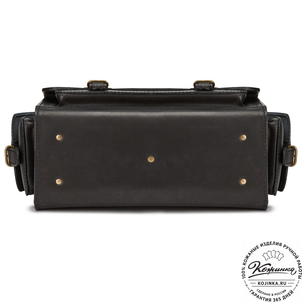 Кожаный портфель "Вояджер" (чёрный)