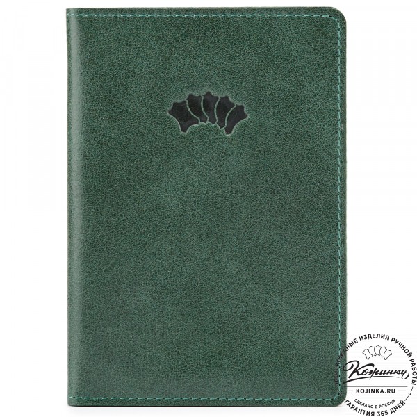 Кожаный бумажник водителя Турин (зелёный). фото 1