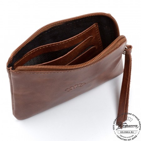 Кожаный кошелёк "Баден" (коричневый)